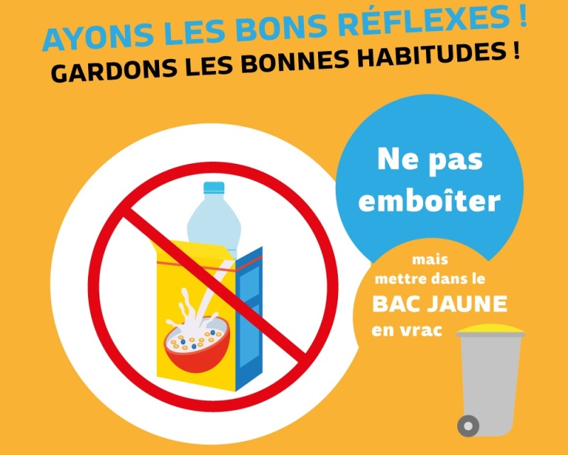 Tri des bacs jaunes - gardons les bonnes habitudes !