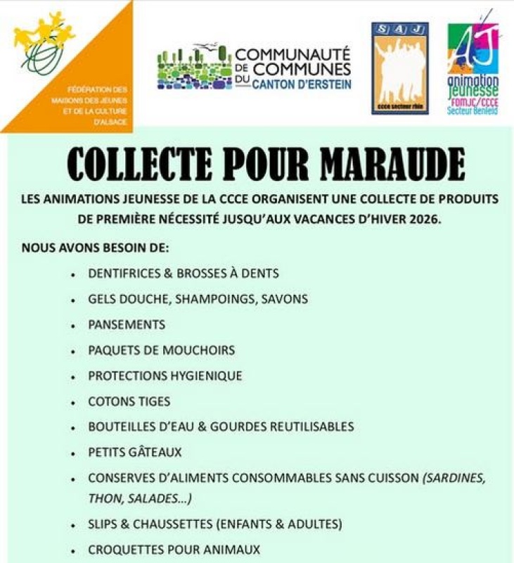 Organisation d'une maraude pour les démunis